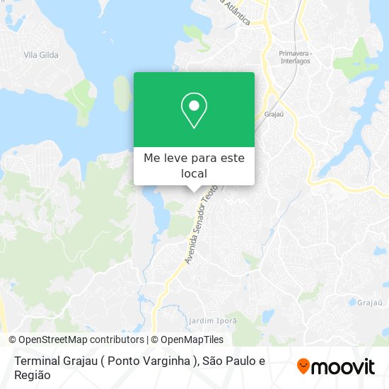 Terminal Grajau ( Ponto Varginha ) mapa