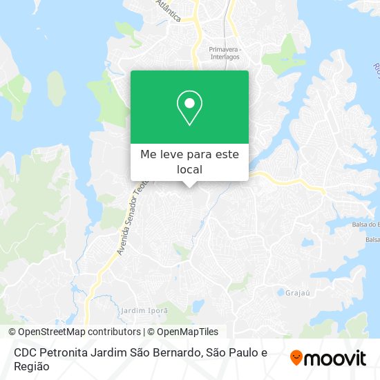 CDC Petronita Jardim São Bernardo mapa