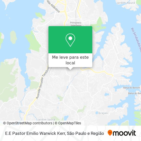 E.E Pastor Emilio Warwick Kerr mapa