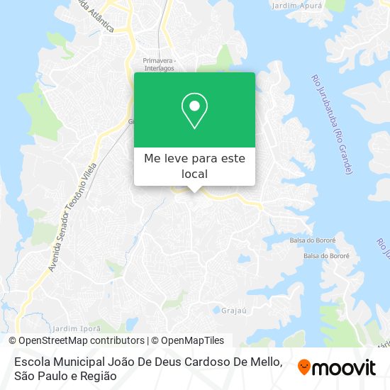 Escola Municipal João De Deus Cardoso De Mello mapa