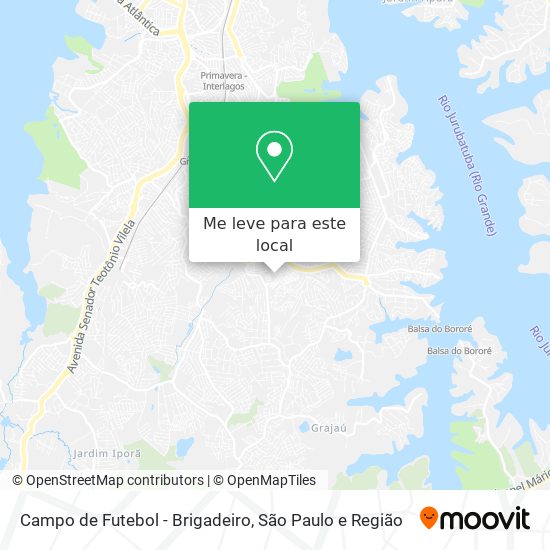 Campo de Futebol - Brigadeiro mapa