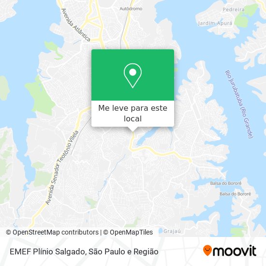 EMEF Plínio Salgado mapa