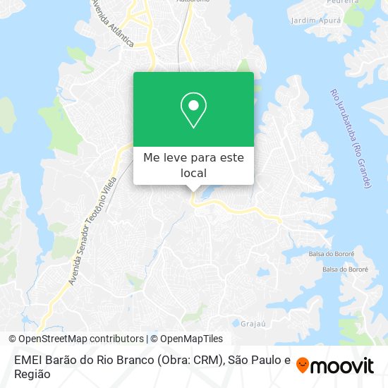 EMEI Barão do Rio Branco (Obra: CRM) mapa