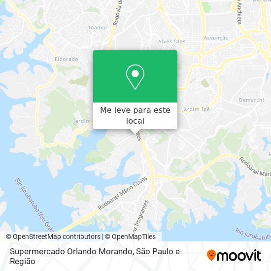 Supermercado Orlando Morando mapa