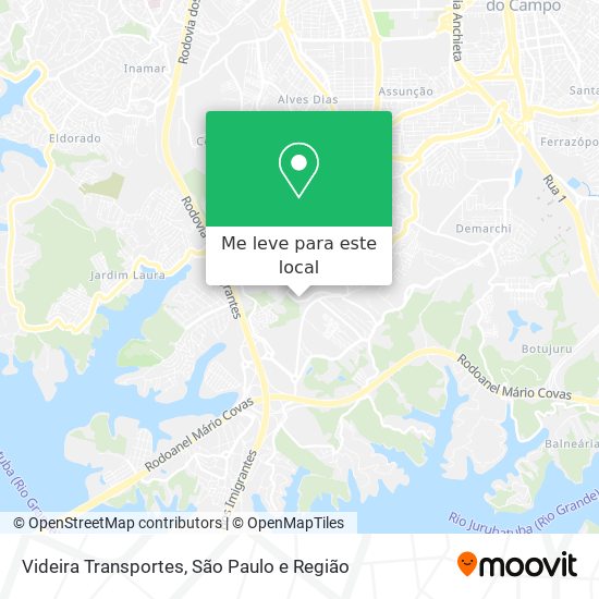 Videira Transportes mapa