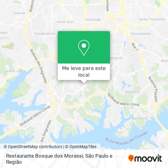Restaurante Bosque dos Morassi mapa