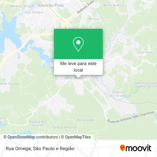 Rua Omega mapa