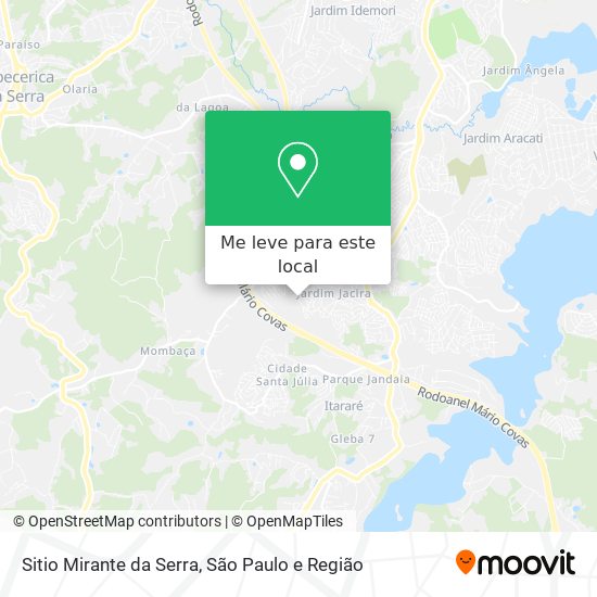 Sitio Mirante da Serra mapa