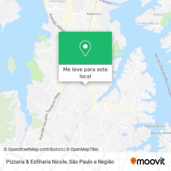 Pizzaria & Esfiharia Nicole mapa