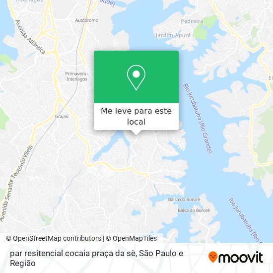 par resitencial cocaia praça da sè mapa