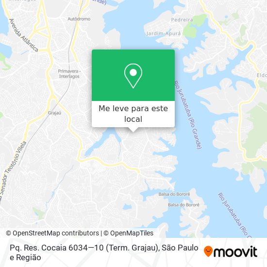 Pq. Res. Cocaia 6034—10 (Term. Grajau) mapa