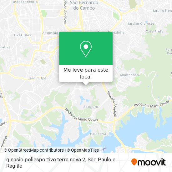 ginasio poliesportivo terra nova 2 mapa