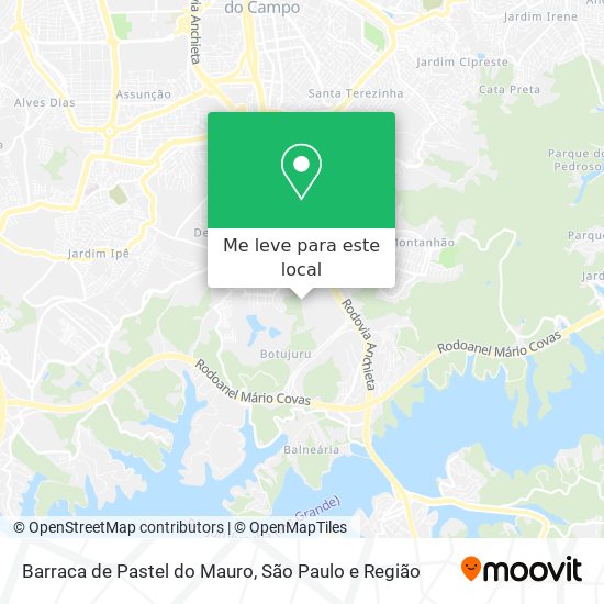 Barraca de Pastel do Mauro mapa