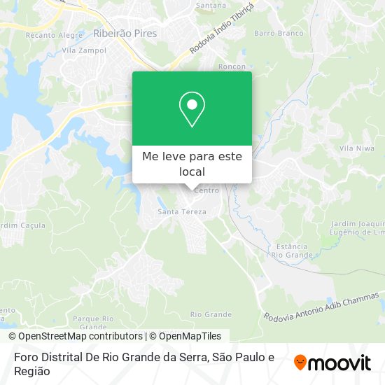 Foro Distrital De Rio Grande da Serra mapa