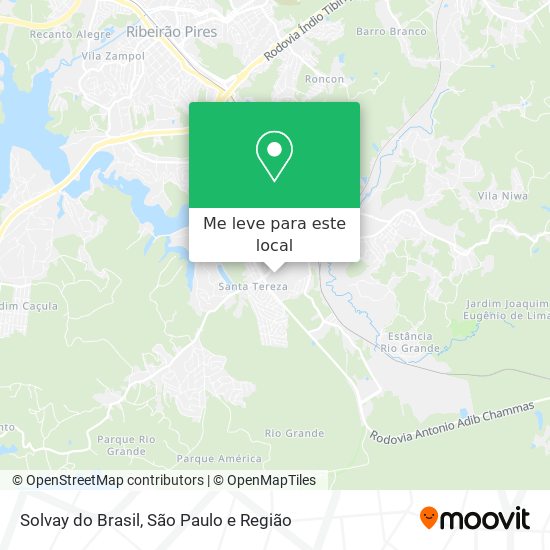 Solvay do Brasil mapa