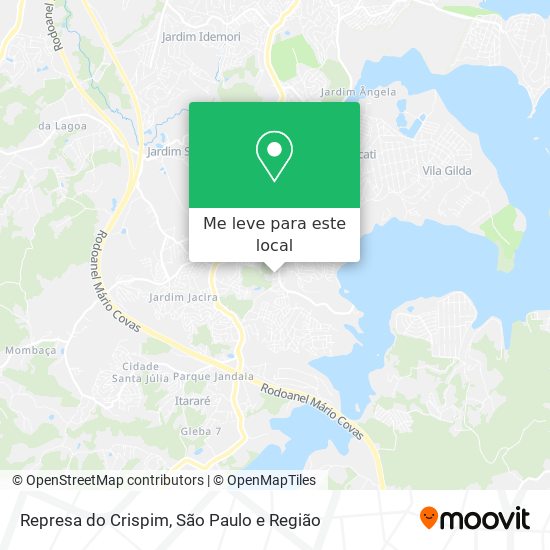 Represa do Crispim mapa