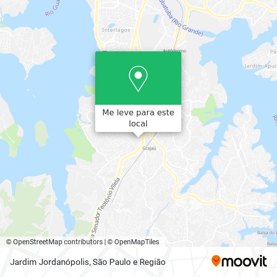 Jardim Jordanópolis mapa