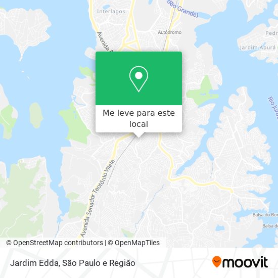 Jardim Edda mapa