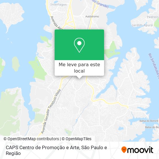 CAPS Centro de Promoção e Arte mapa