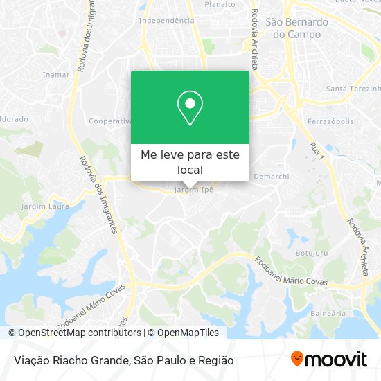 Viação Riacho Grande mapa