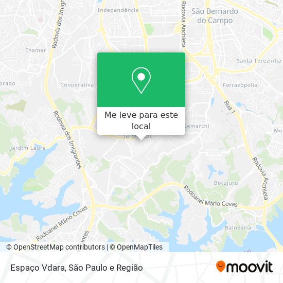 Espaço Vdara mapa