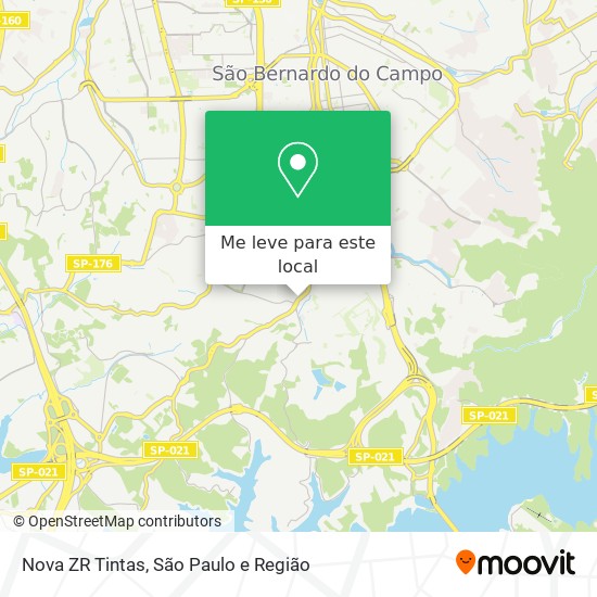 Nova ZR Tintas mapa