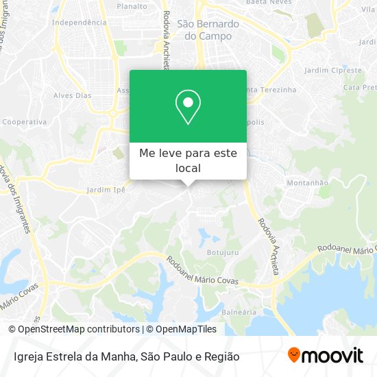 Igreja Estrela da Manha mapa