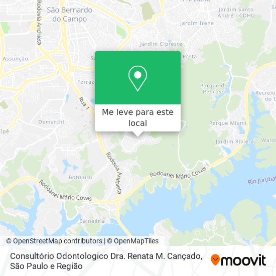 Consultório Odontologico Dra. Renata M. Cançado mapa