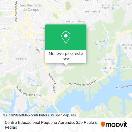 Centro Educacional Pequeno Aprendiz mapa