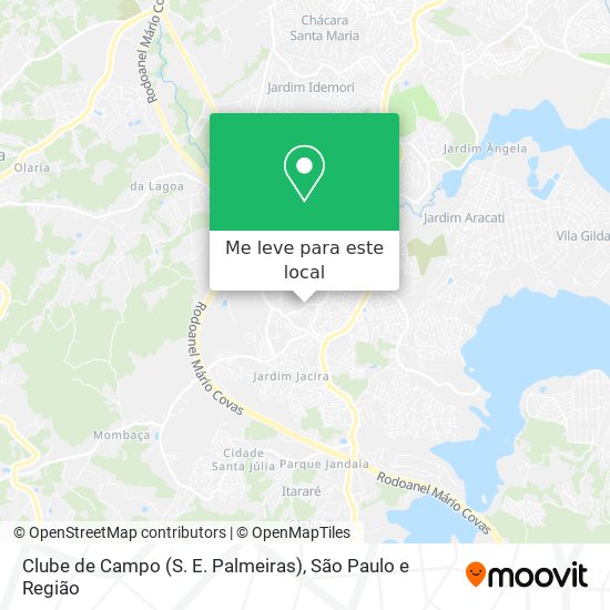 Clube de Campo (S. E. Palmeiras) mapa