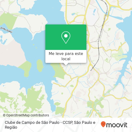 Clube de Campo de São Paulo - CCSP mapa
