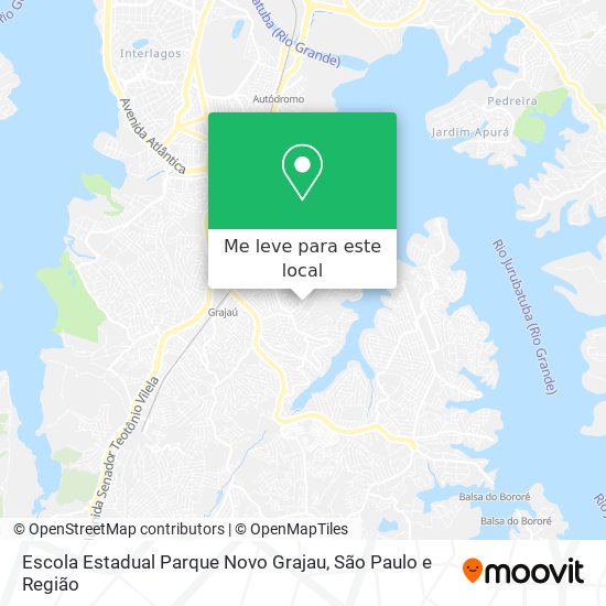 Escola Estadual Parque Novo Grajau mapa