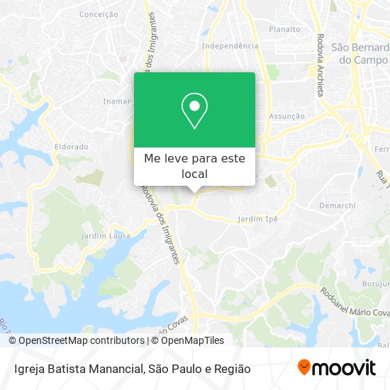 Igreja Batista Manancial mapa