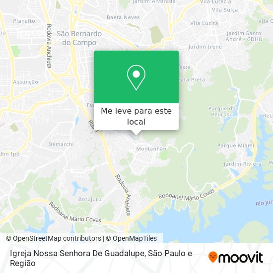 Igreja Nossa Senhora De Guadalupe mapa