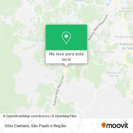 Sitio Caetano mapa