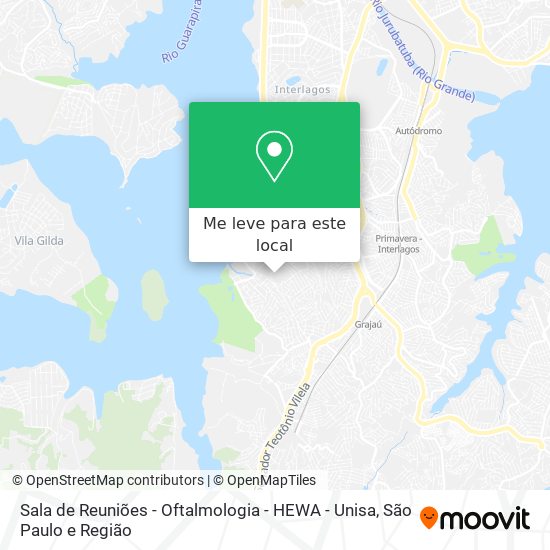 Sala de Reuniões - Oftalmologia - HEWA - Unisa mapa