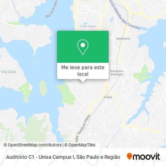 Auditório C1 - Unisa Campus I mapa