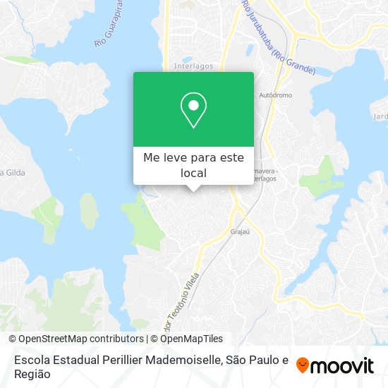 Escola Estadual Perillier Mademoiselle mapa