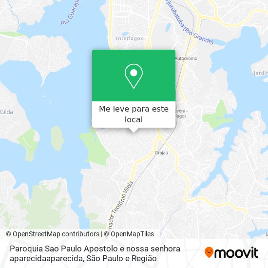 Paroquia Sao Paulo Apostolo e nossa senhora aparecidaaparecida mapa