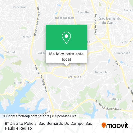 8° Distrito Policial Sao Bernardo Do Campo mapa