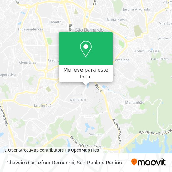 Chaveiro Carrefour Demarchi mapa