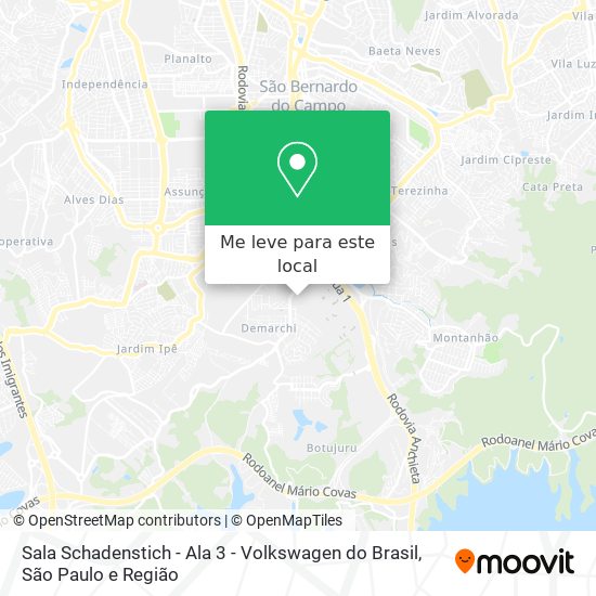 Sala Schadenstich - Ala 3 - Volkswagen do  Brasil mapa