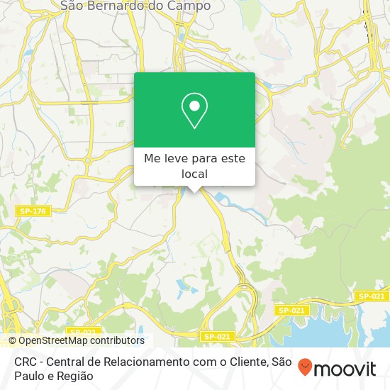 CRC - Central de Relacionamento com o Cliente mapa