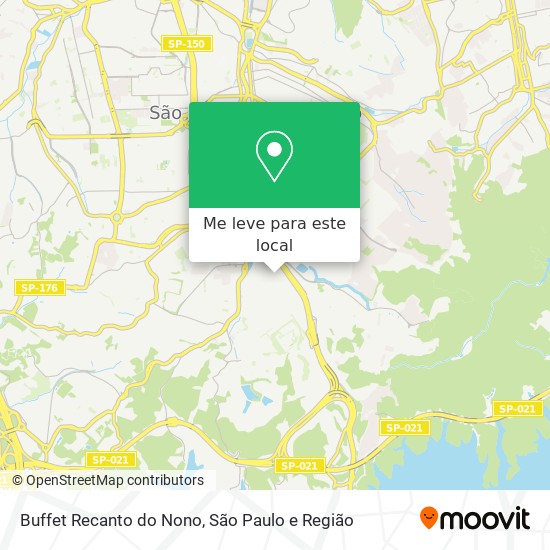 Buffet Recanto do Nono mapa