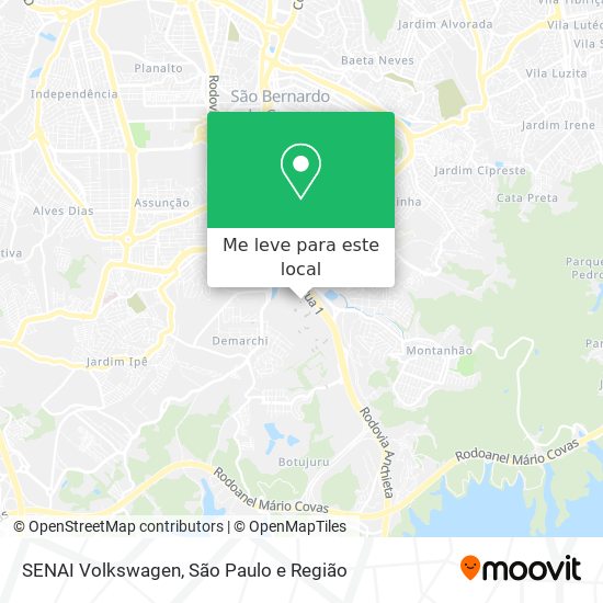 SENAI Volkswagen mapa