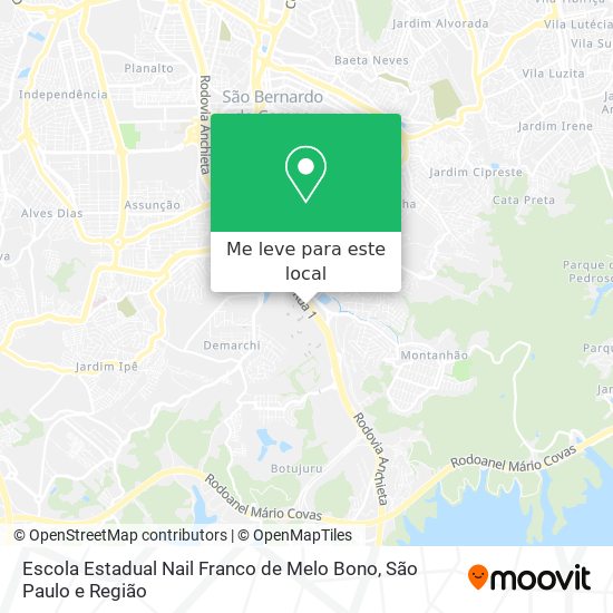 Escola Estadual Nail Franco de Melo Bono mapa