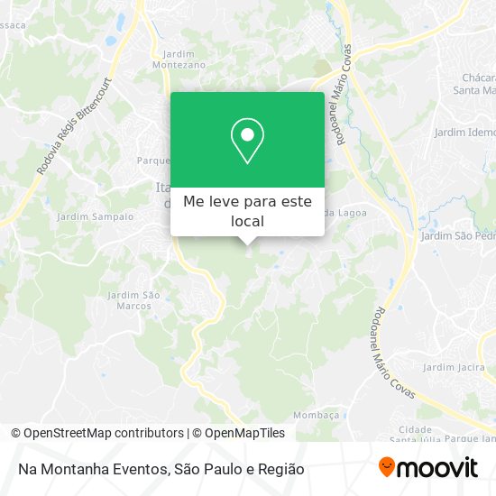 Na Montanha Eventos mapa