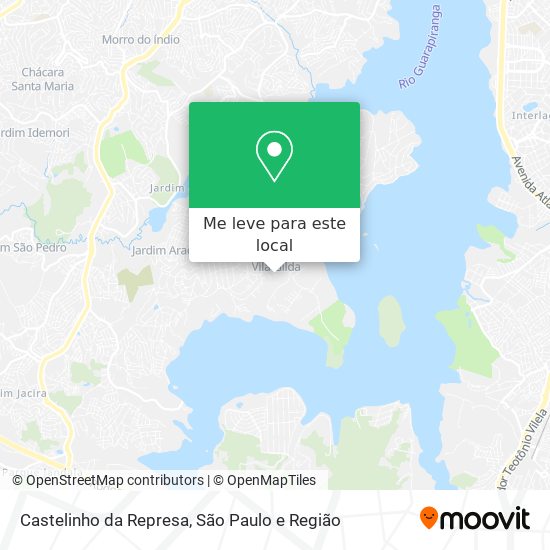 Castelinho da Represa mapa