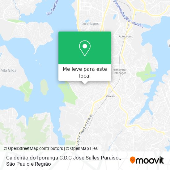 Caldeirão do Iporanga C.D.C José Salles Paraiso. mapa