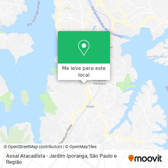 Assaí Atacadista - Jardim Iporanga mapa